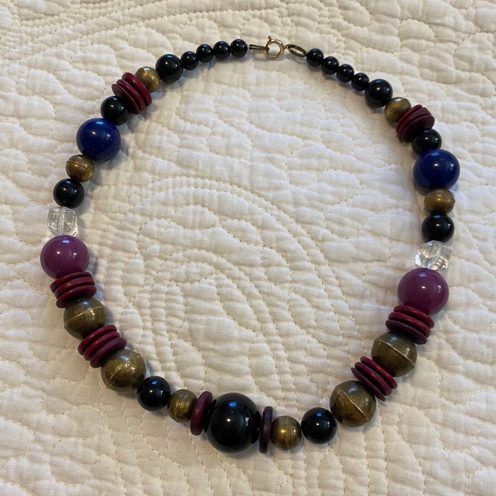 Large beaded chocker style necklace
